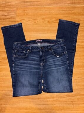 Tommy Hilfiger Women's Dark Blue Straight Leg Jeans Size 12 Regular